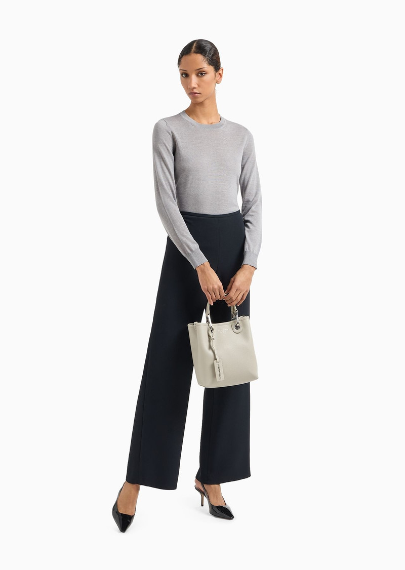 Deer-print MyEA vertical shopper bag 7