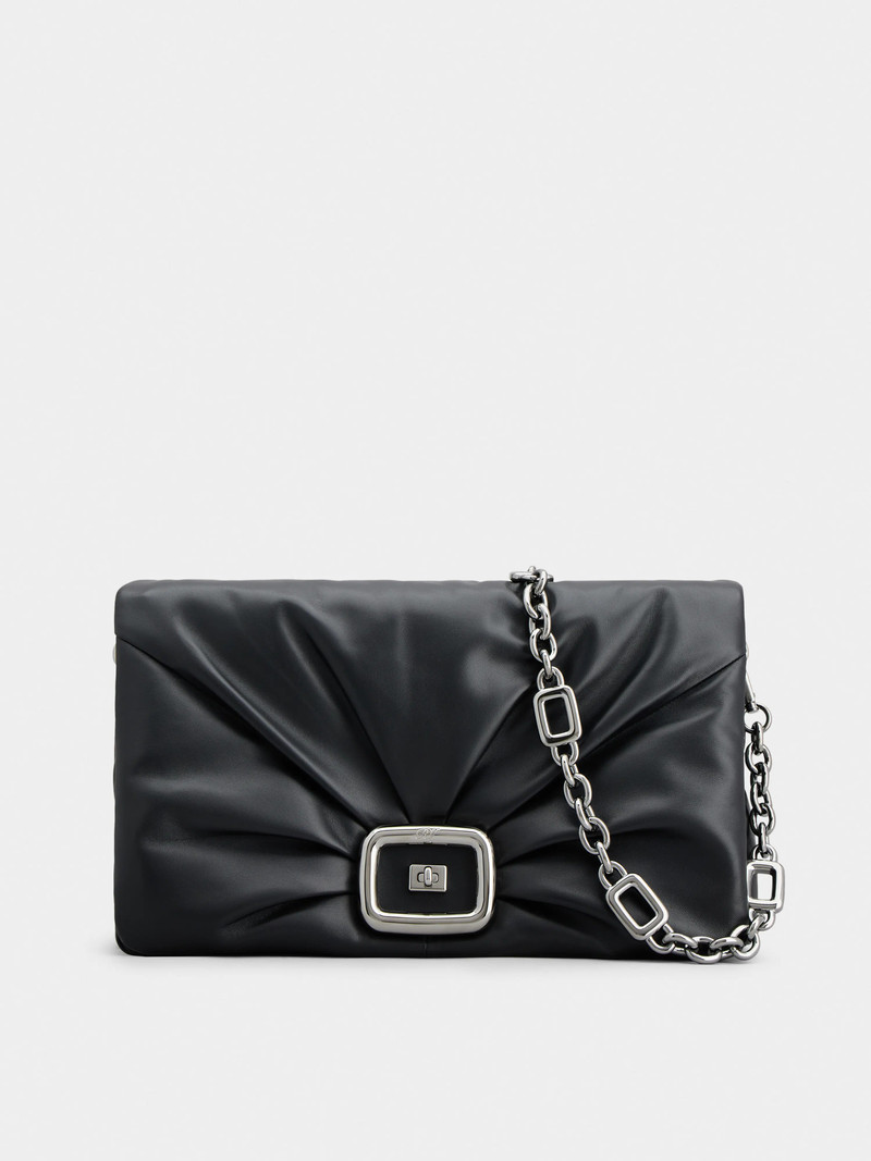 Viv' Choc Large Bag in leather - 1