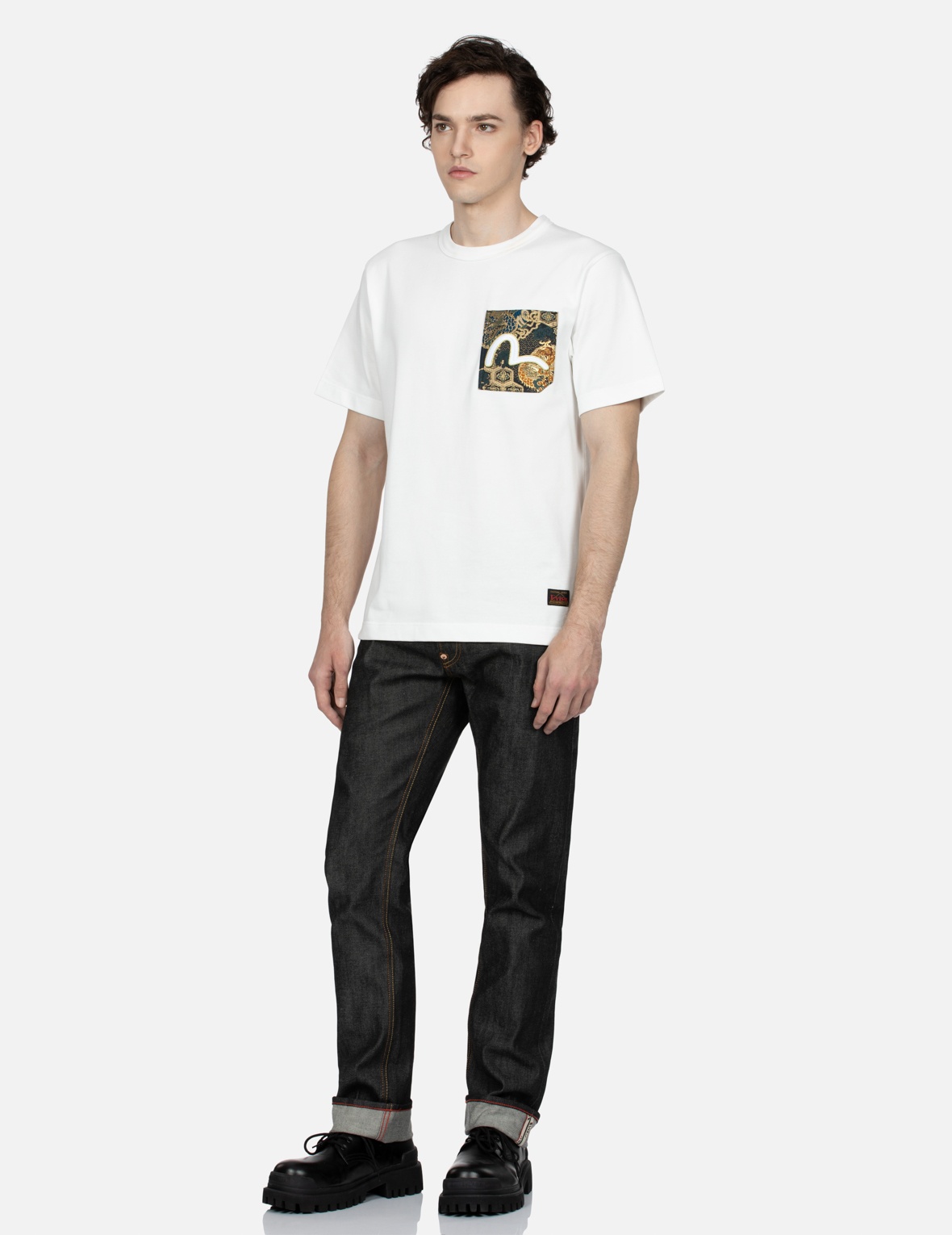 SEAGULL TEXTURED EMBROIDERY SLIM FIT JEANS #2010 - 4
