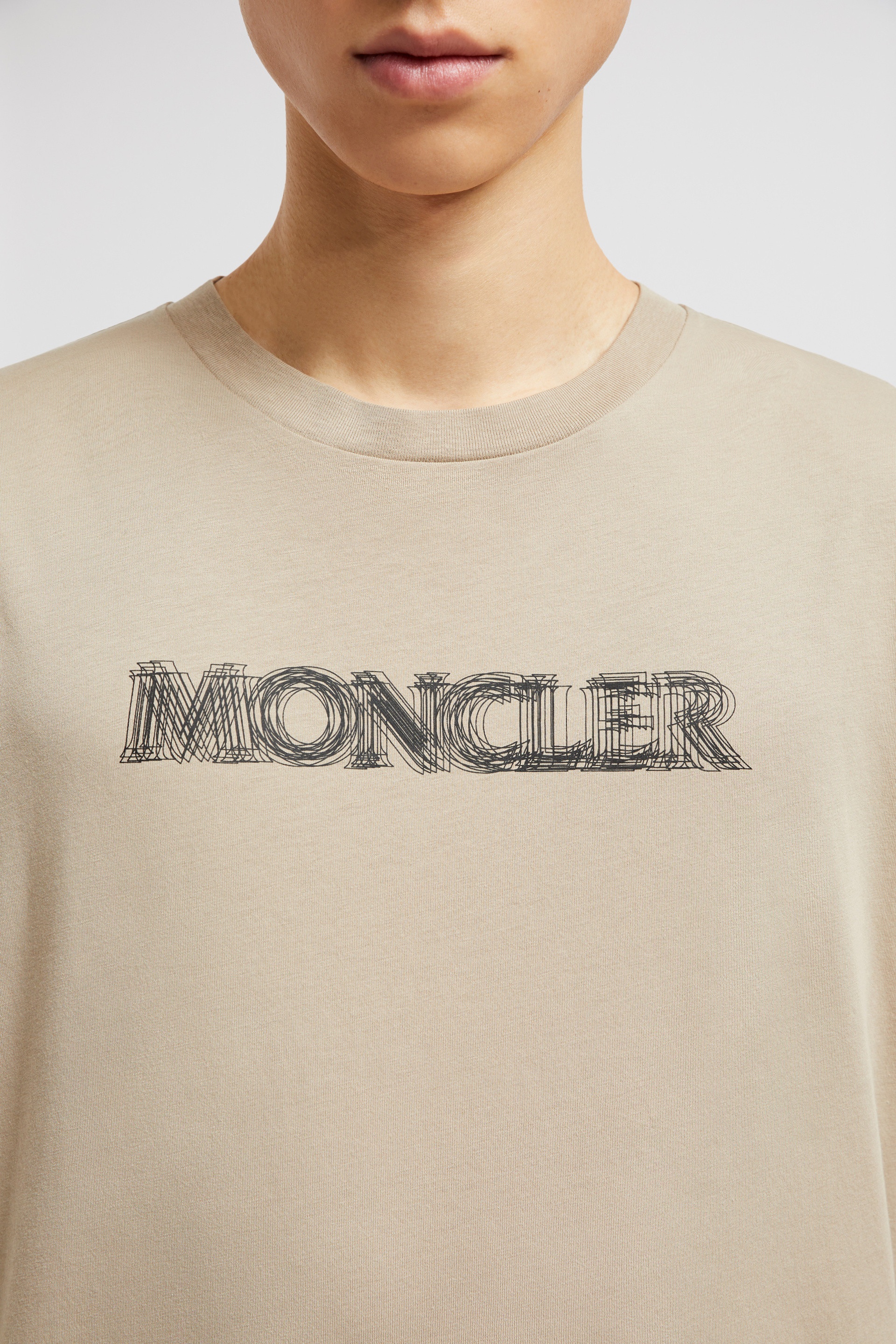 Blurred Logo Cotton T-Shirt - 6