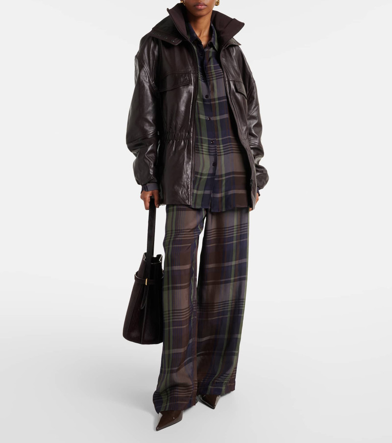 The Frankie Shop Carnaby leather jacket outlook