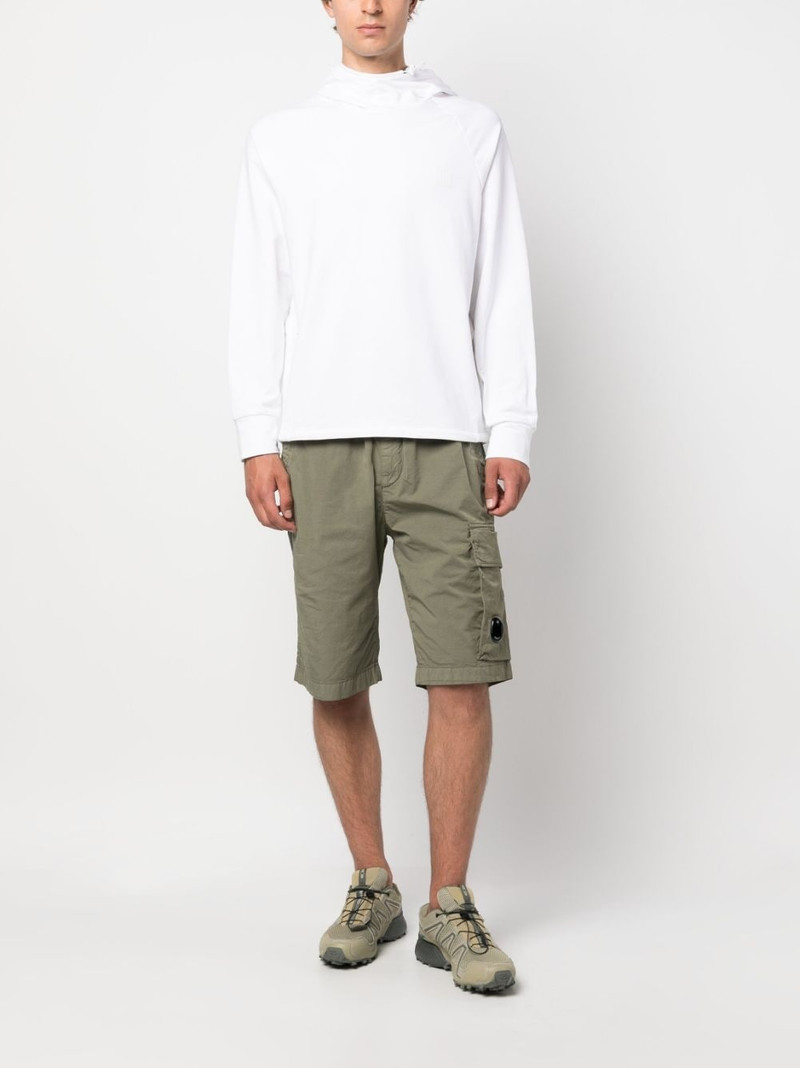 C.P. Company logo-patch long-sleeve hoodie outlook