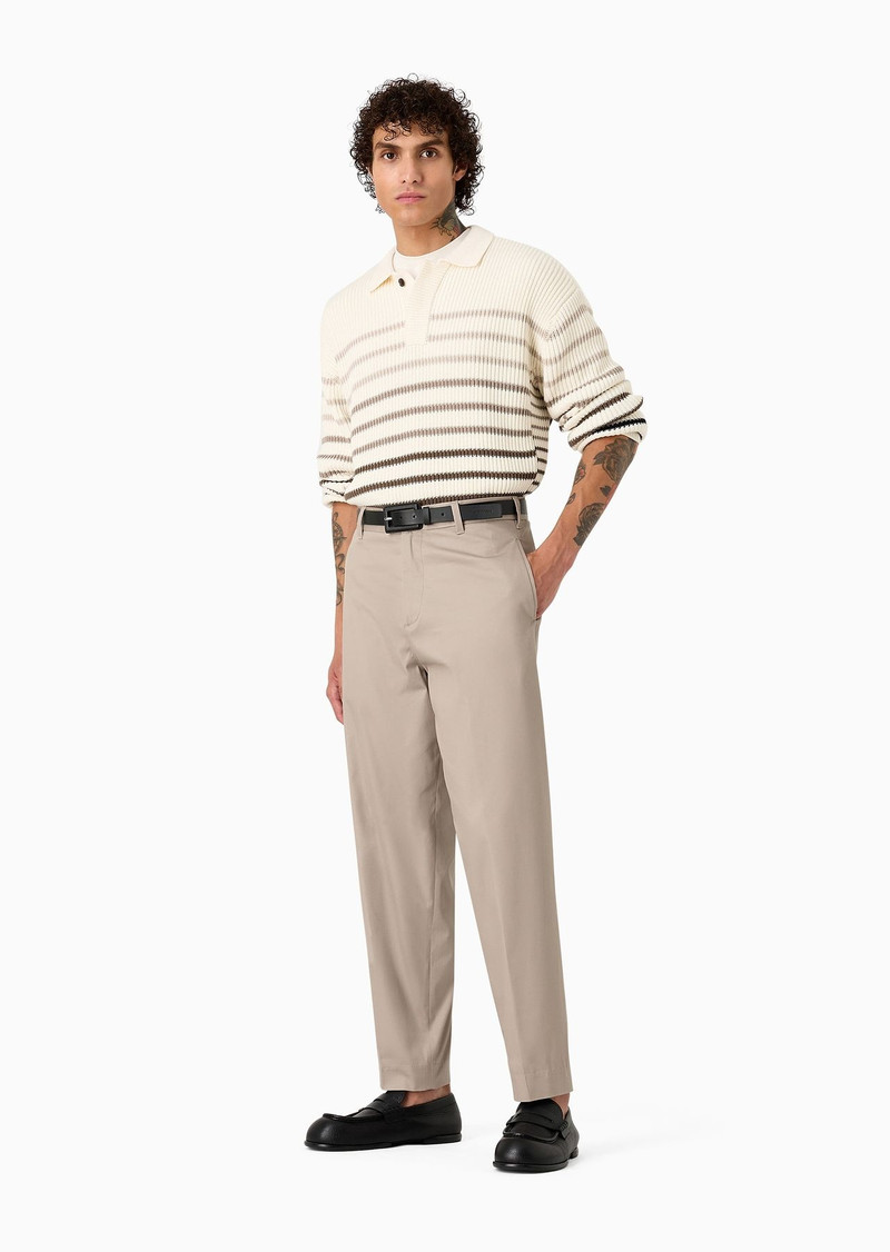 EMPORIO ARMANI Chinos in comfort cotton twill outlook
