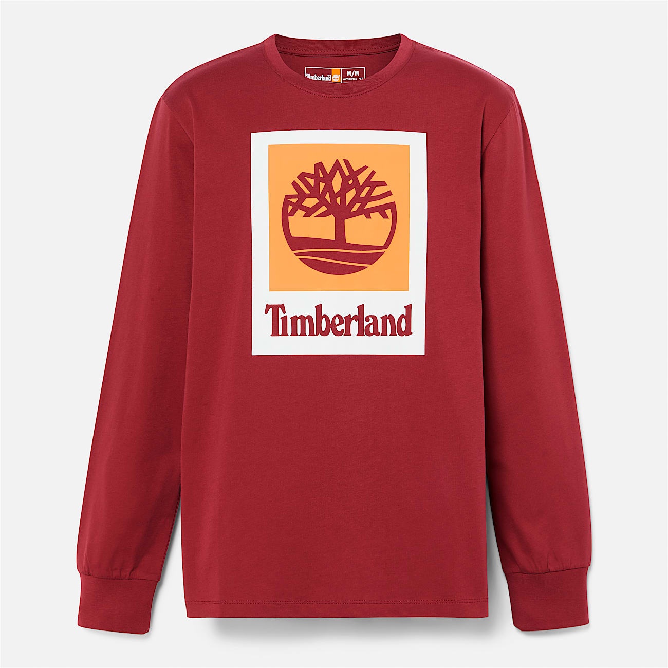 Men's Stack Logo Colored Long Sleeve Tee - 1