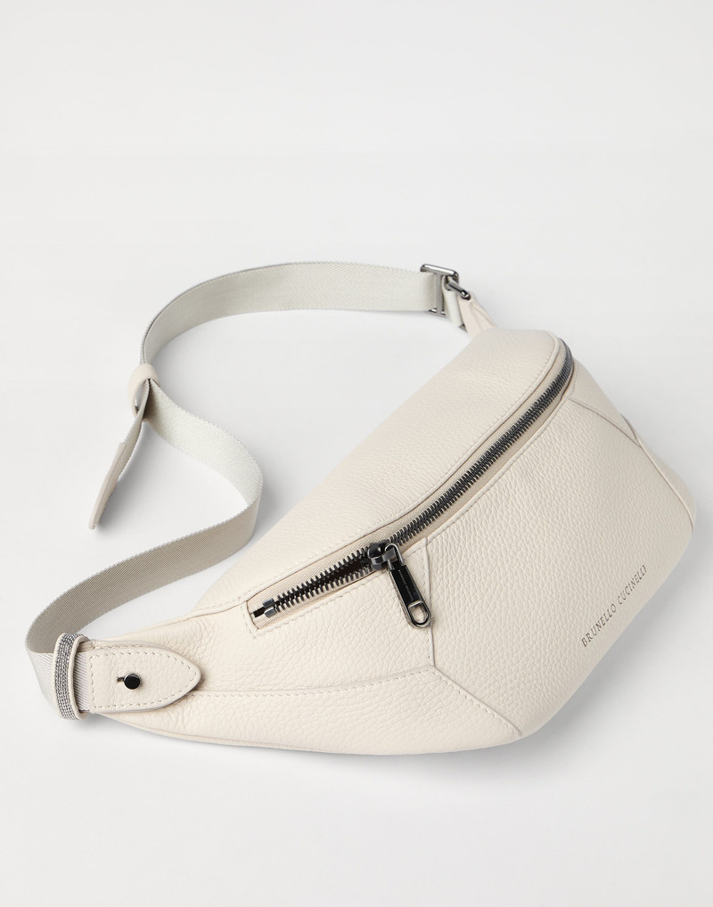 BC Duo belt bag in grained soft leather with monili 3