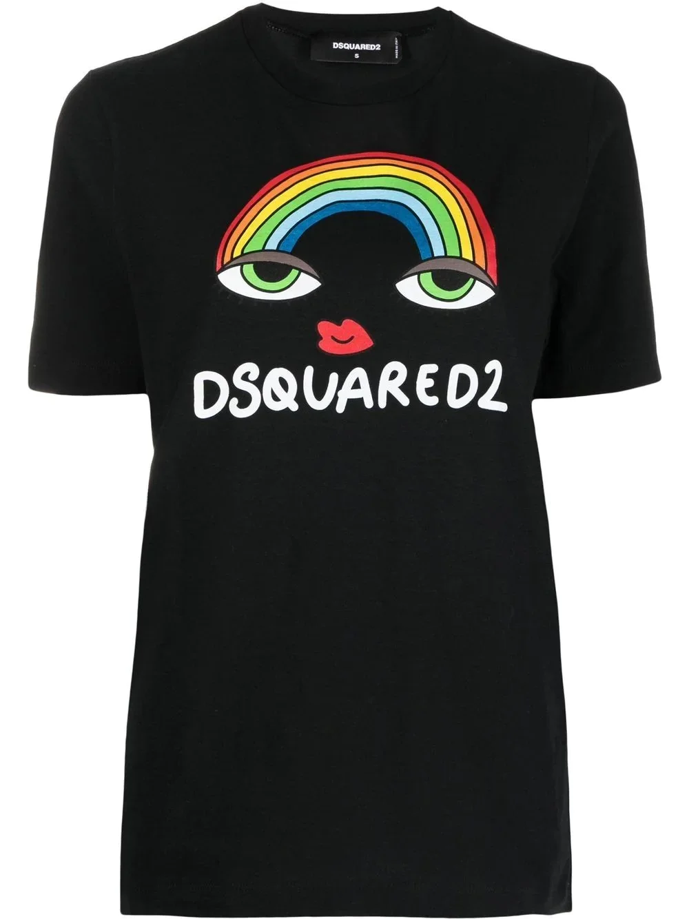 rainbow logo cotton T-shirt - 1