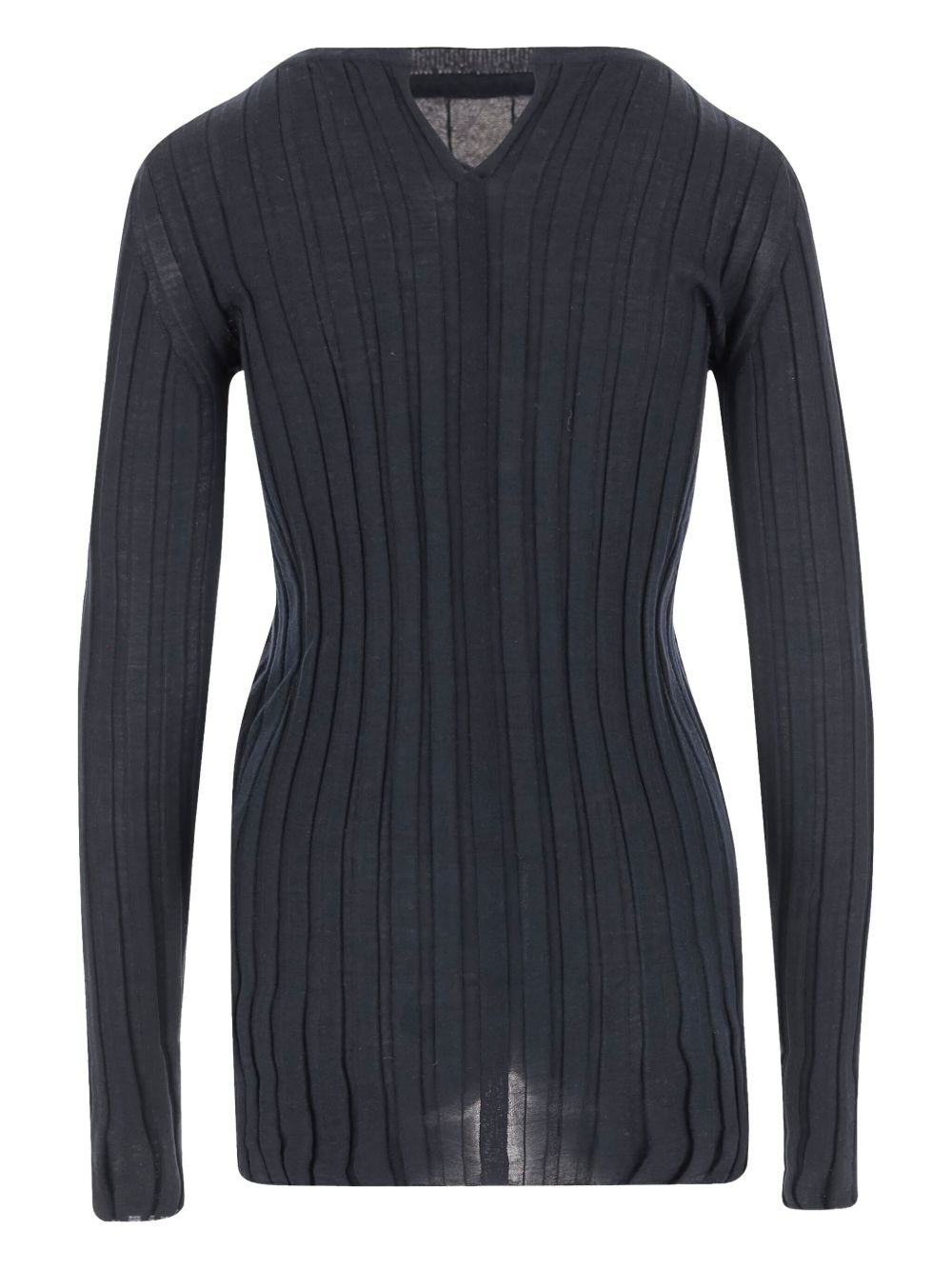 ribbed crew-neck sweater - 2