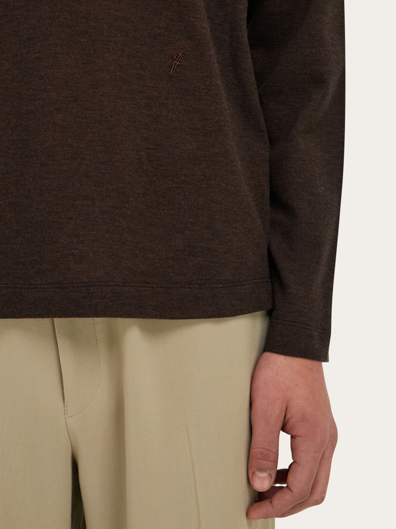 Long sleeve polo shirt 4