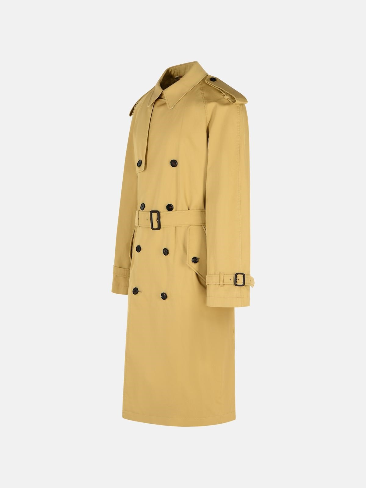 'HIGHBURY' BEIGE COTTON TRENCH COAT - 2
