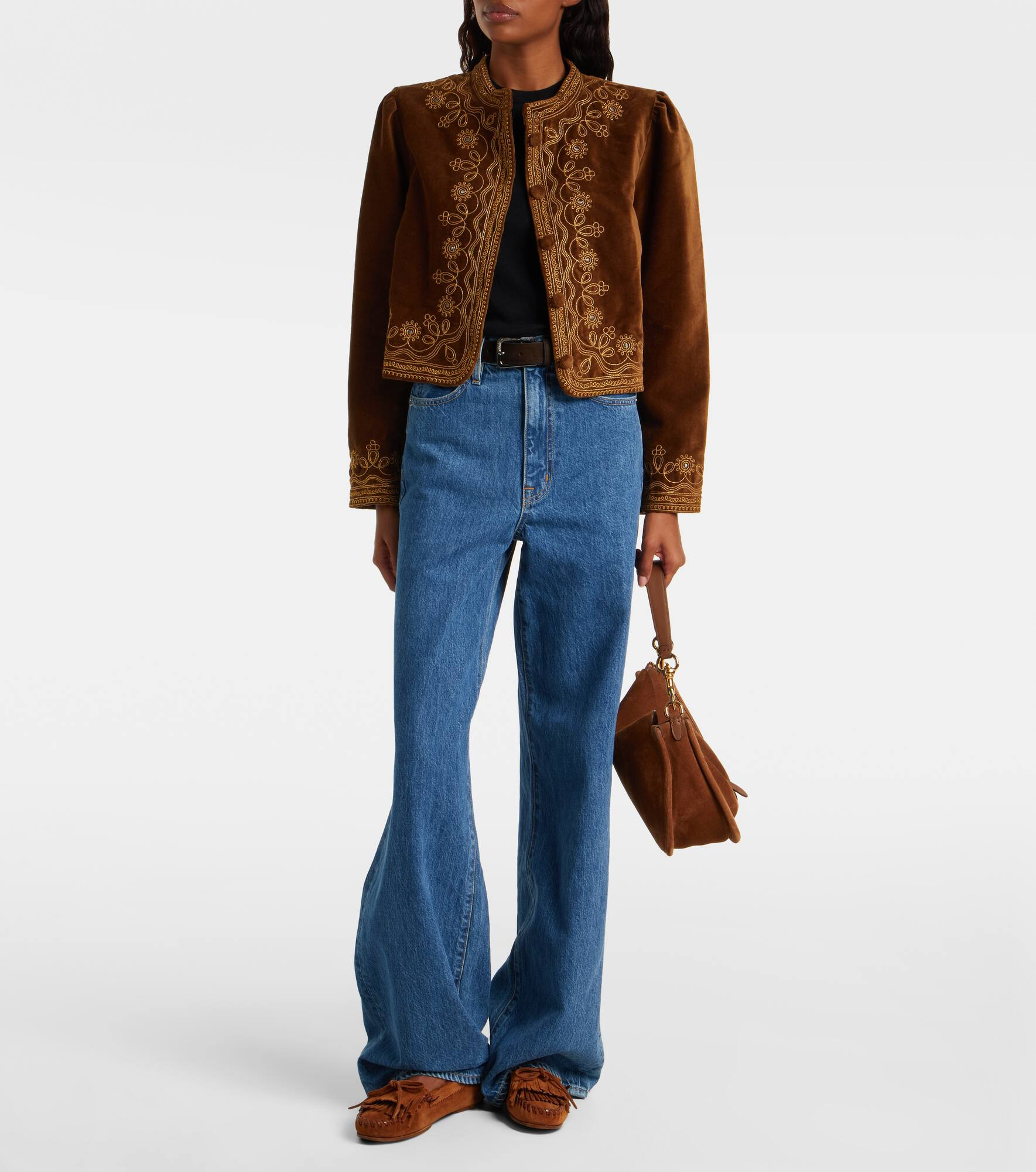 Denver embroidered cotton velvet jacket - 2