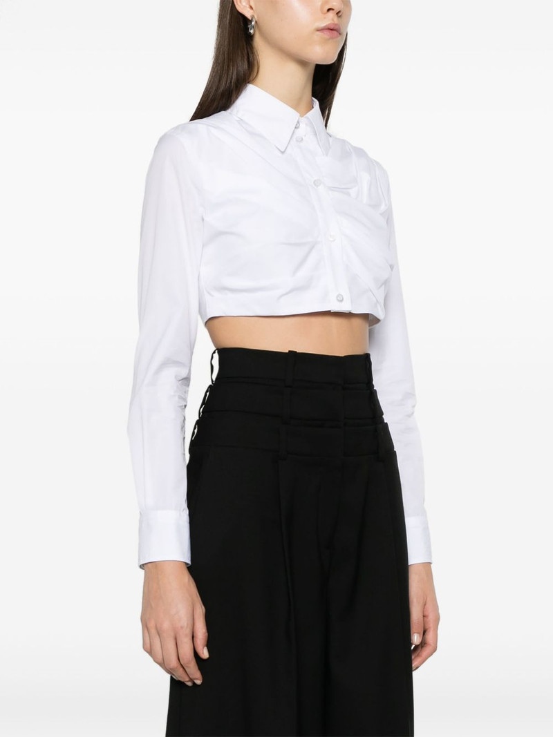 pleated cropped shirt 3