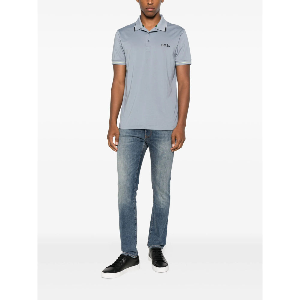 Boss Blue Polo Shirts Men - 2