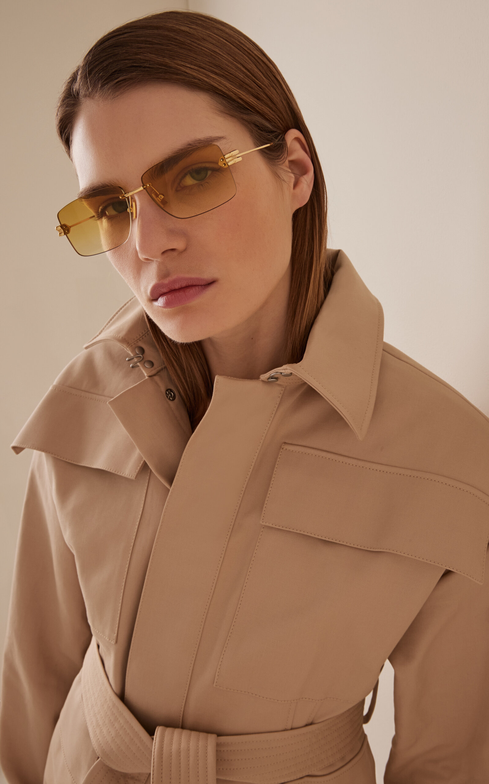 Lock Metal Sunglasses yellow - 2