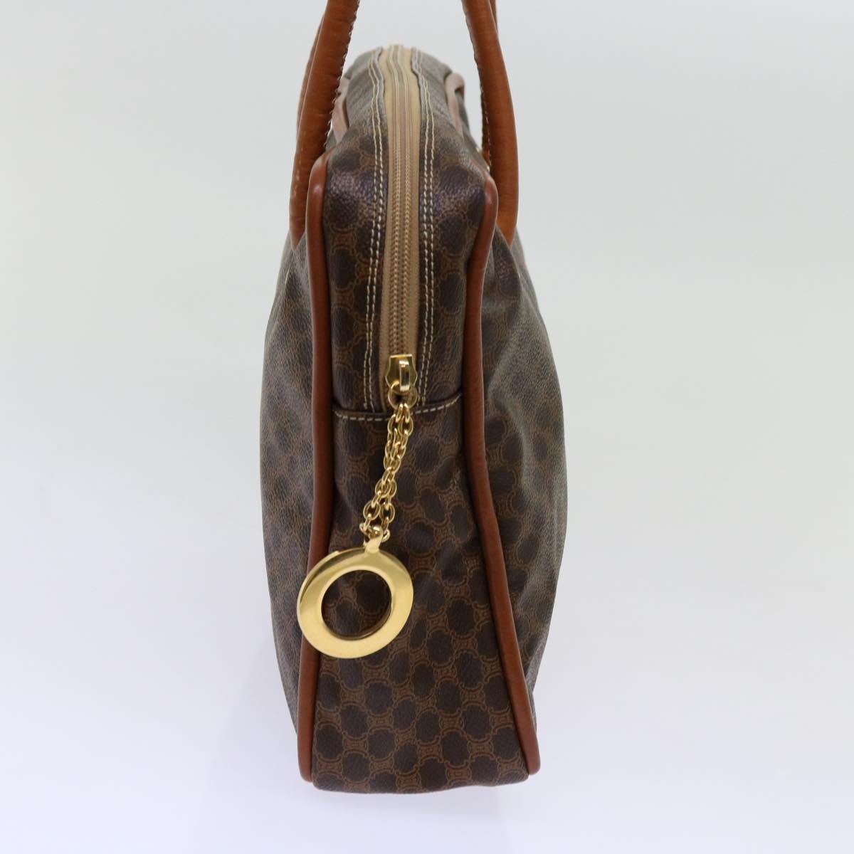 CELINE Macadam Canvas Shoulder Bag Pvc Brown - 4