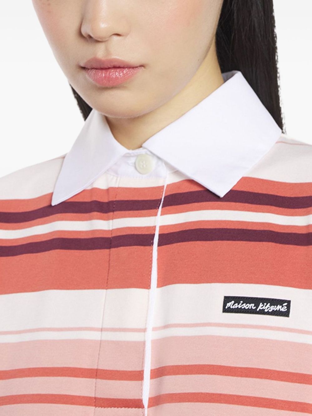 striped polo mini dress - 5