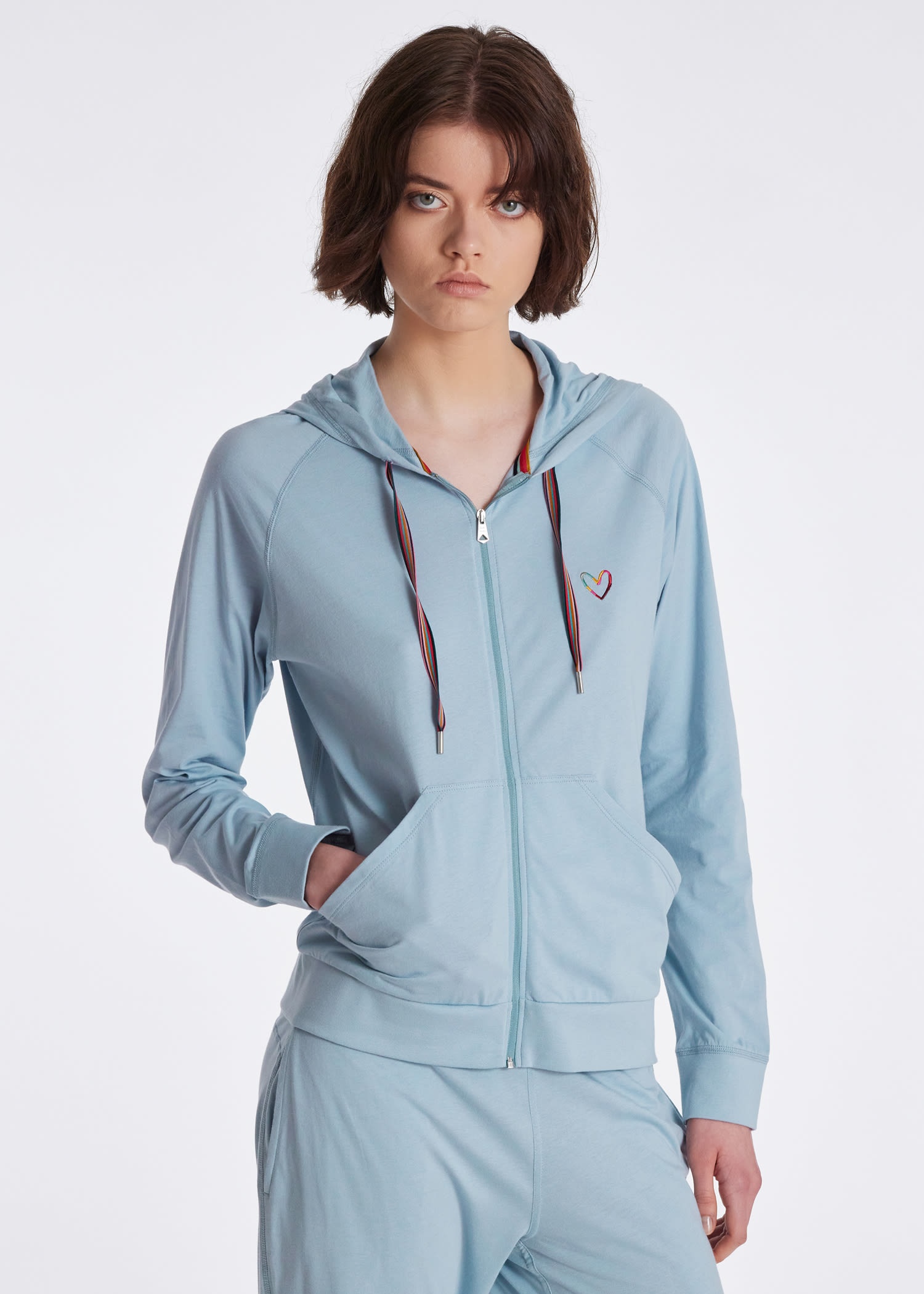 Lounge Swirl Heart Zip Up Hoodie - 5