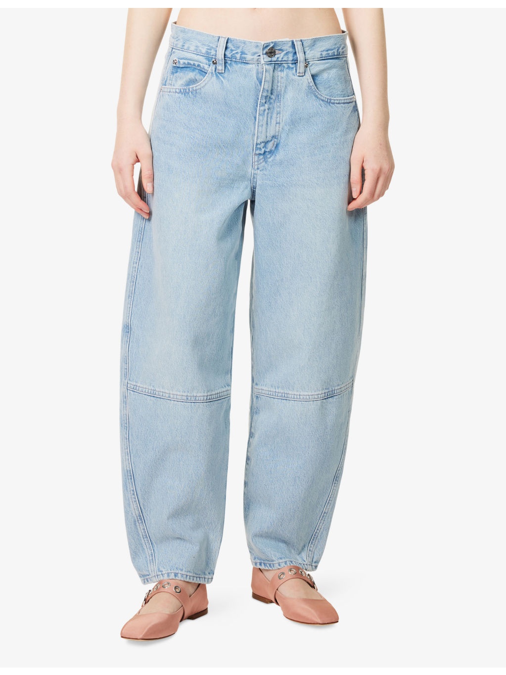 Twisted High-Rise Denim Jeans - 3