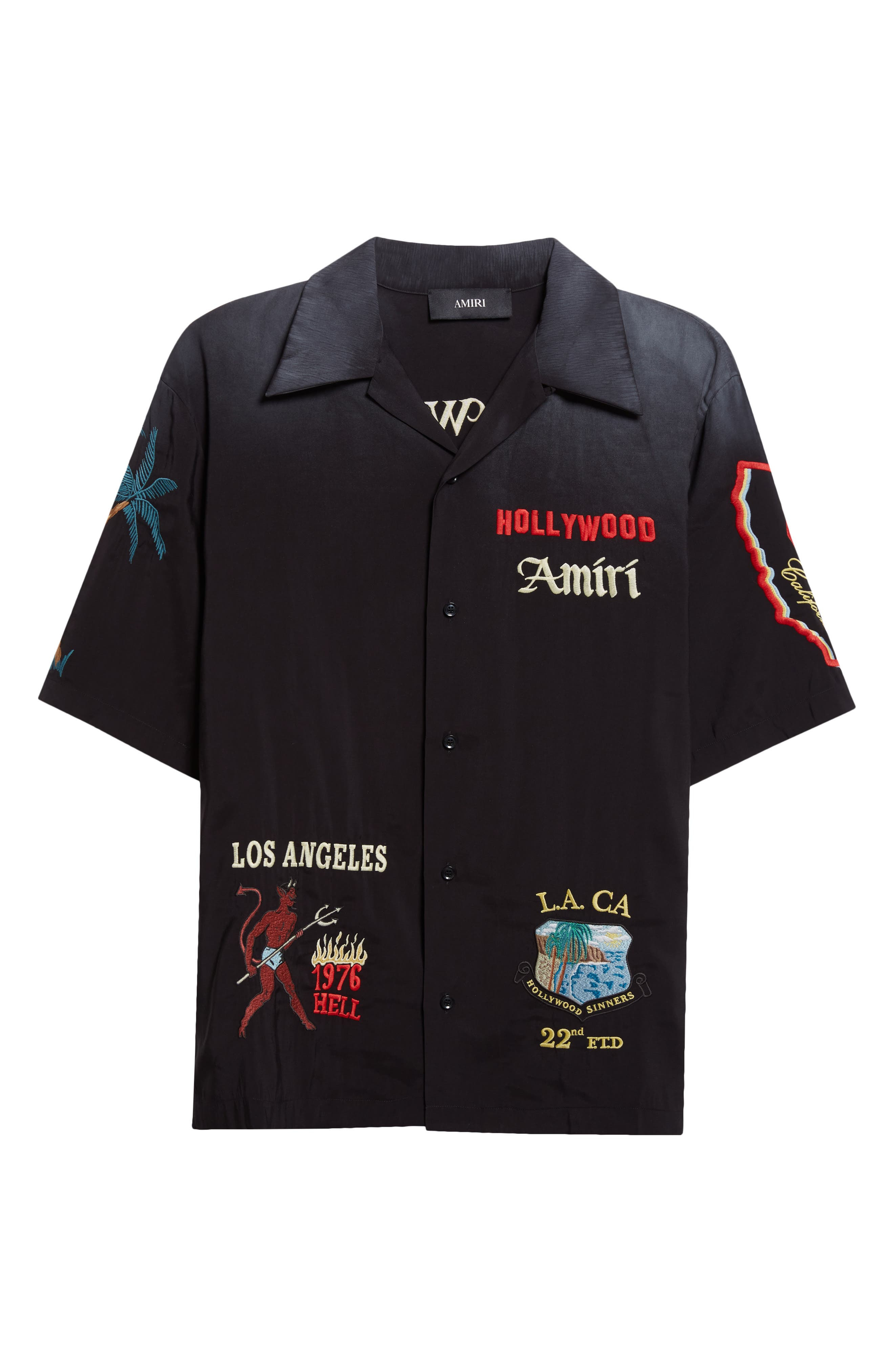 AMIRI Sinners Camp Shirt in Black at Nordstrom - 6