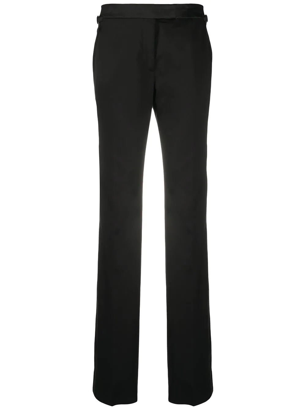 high-waisted straight-leg trousers - 1