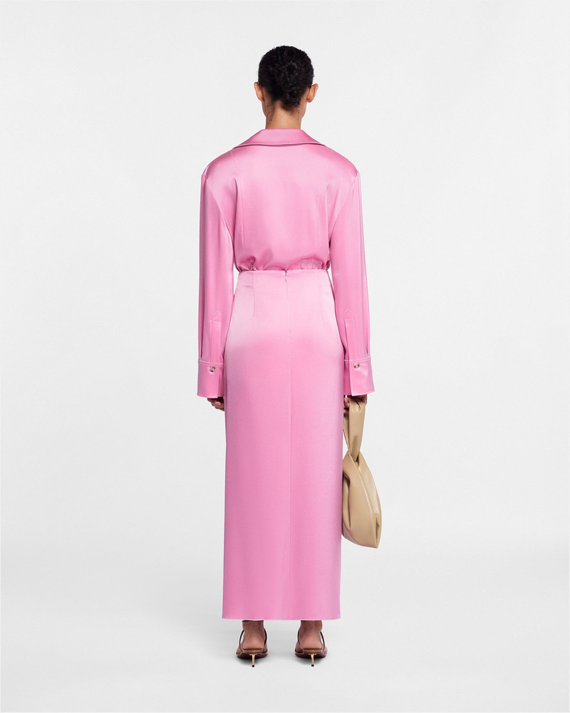 Slip Satin Wrap Skirt 3