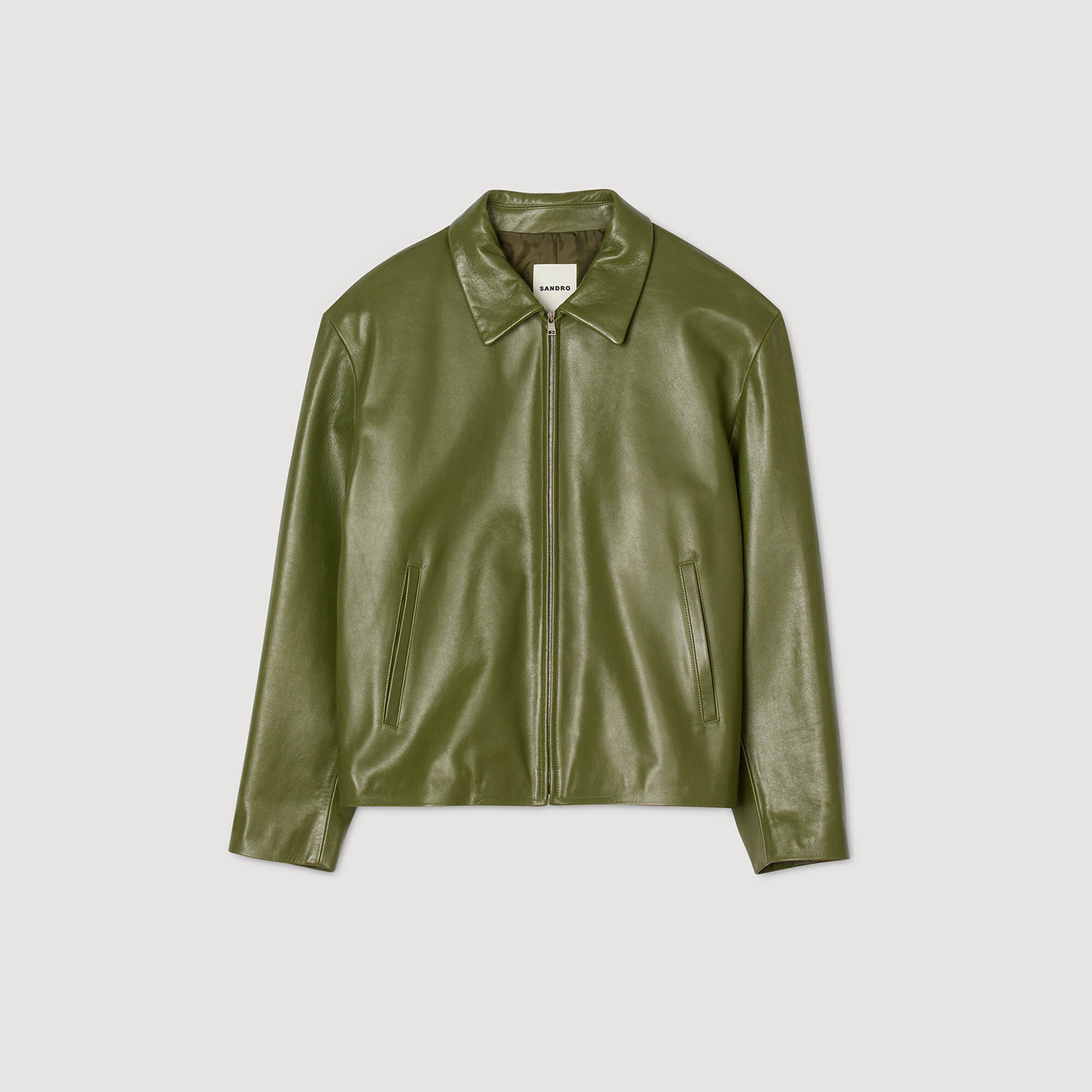 ZIP-UP LEATHER JACKET - 6