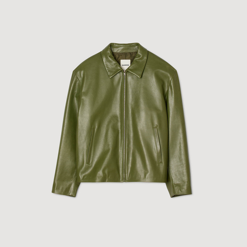 ZIP-UP LEATHER JACKET 1