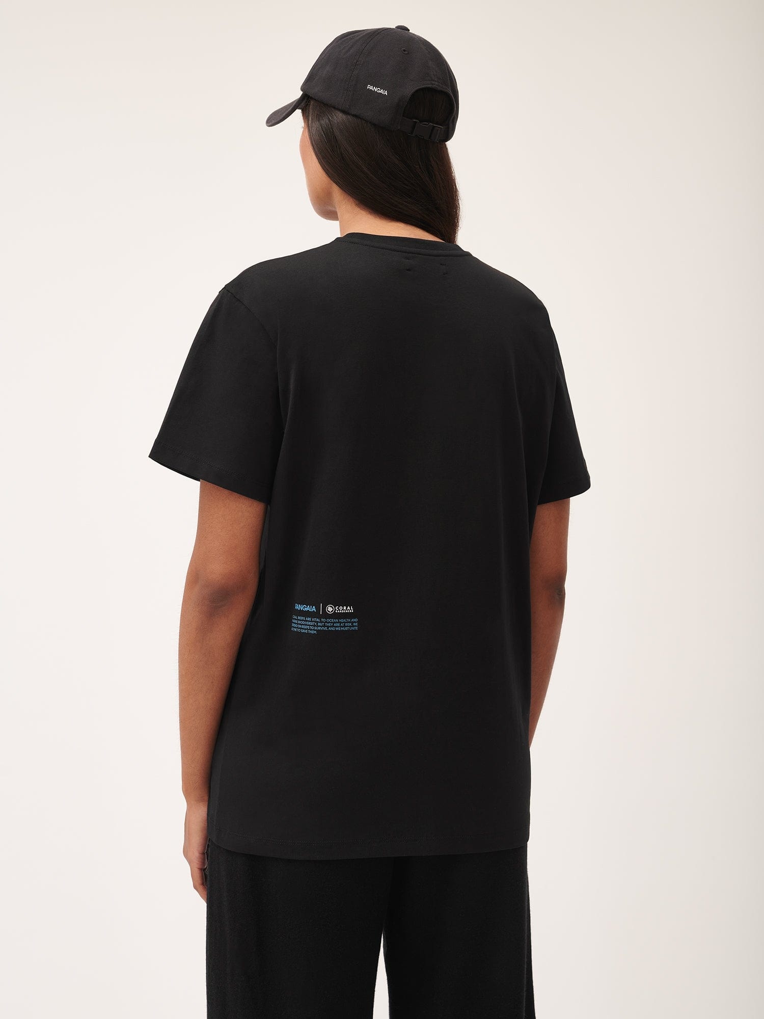 Womens Coral Gardeners Midweight T-Shirt - Black - 3