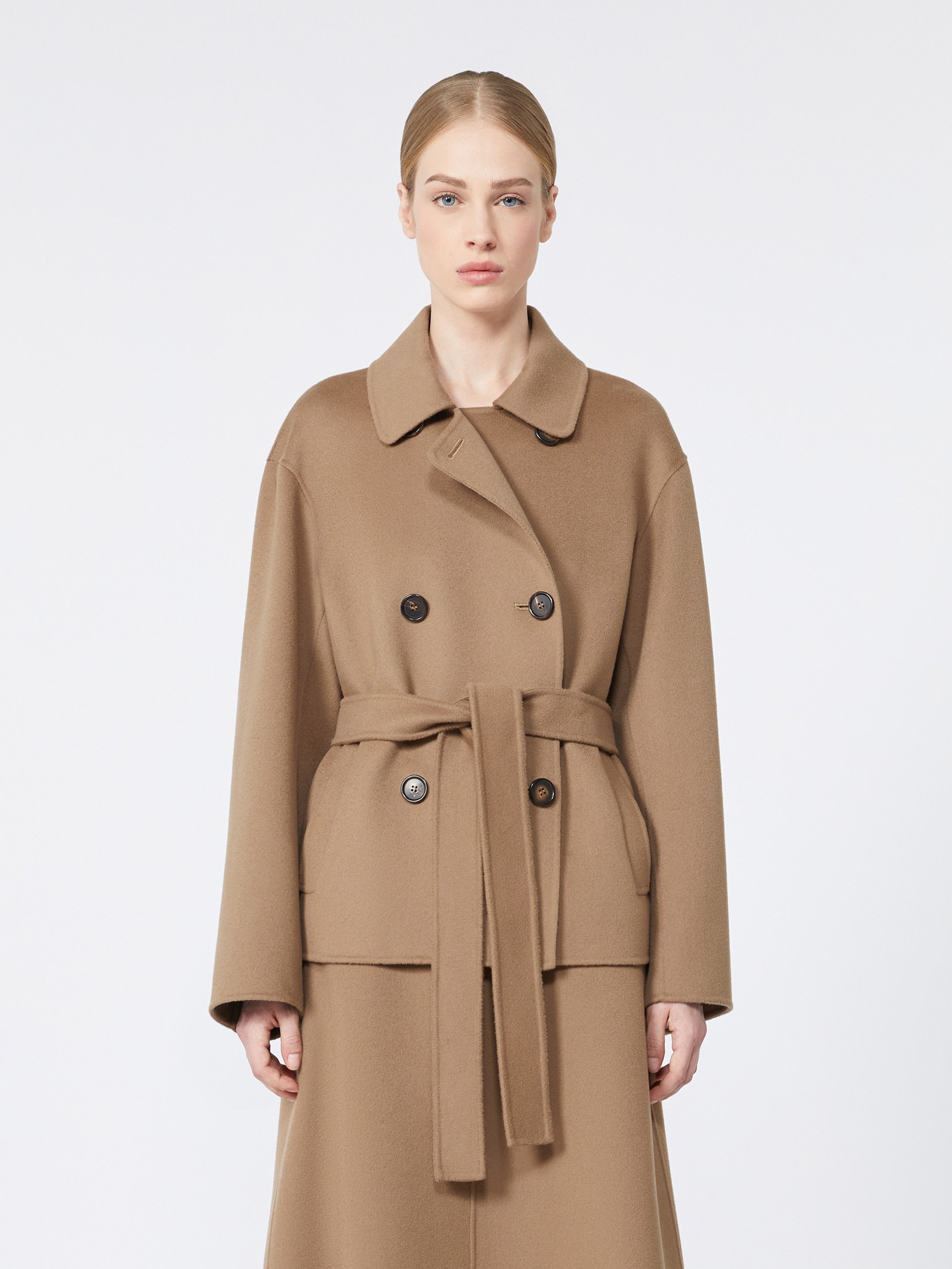 CAROLINA Double-breasted coat in double-sided wool - 3