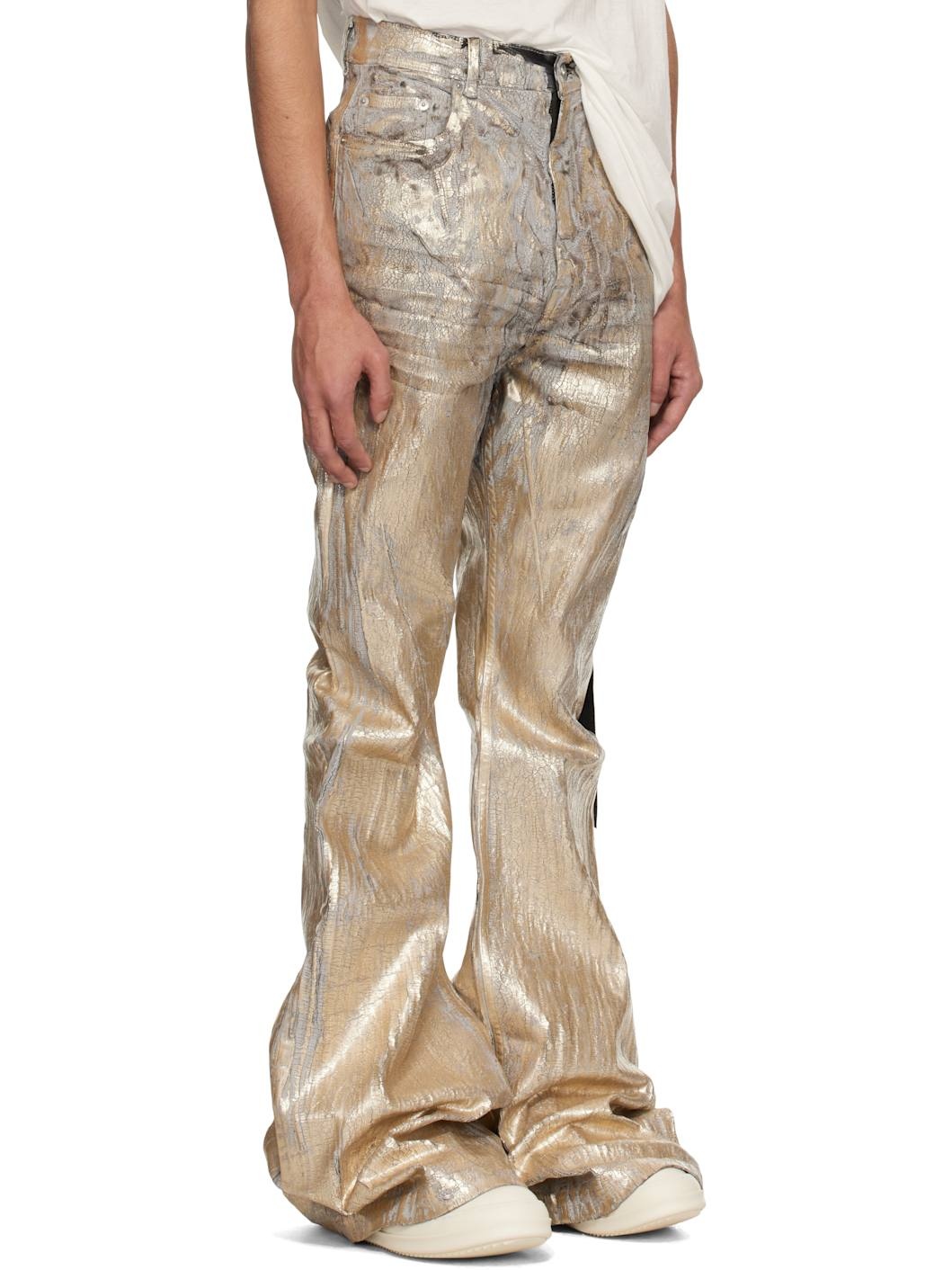 Gold Hollywood Bolan Bootcut Jeans - 2