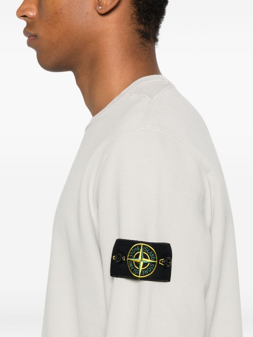 logo-patch crew-neck sweatshirt - 5