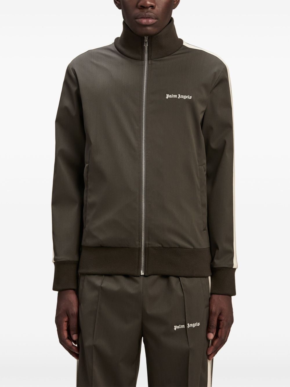 logo-embroidered jacket - 3