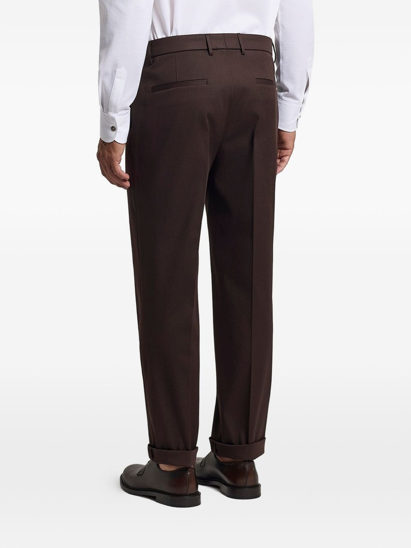 pleated turn-up trousers 3