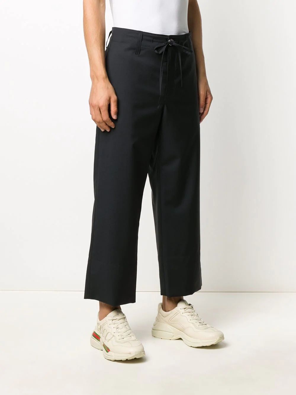 crop tailored trousers - 3