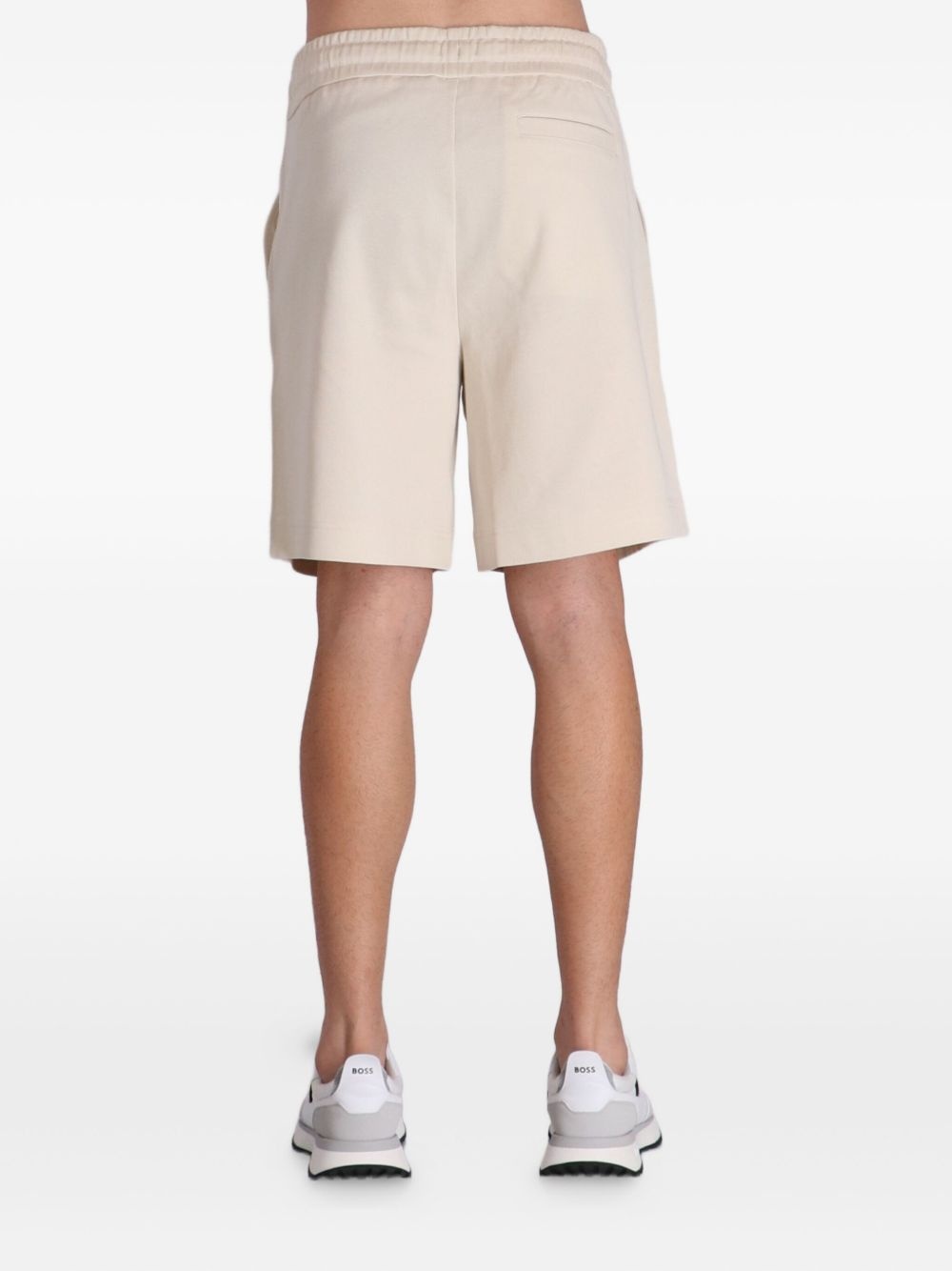 drawstring-waist shorts - 4