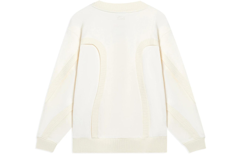 Li-Ning Li-Ning Counterflow Embroidered Logo Sweater 'Creamy White' AWDSI85-1 outlook