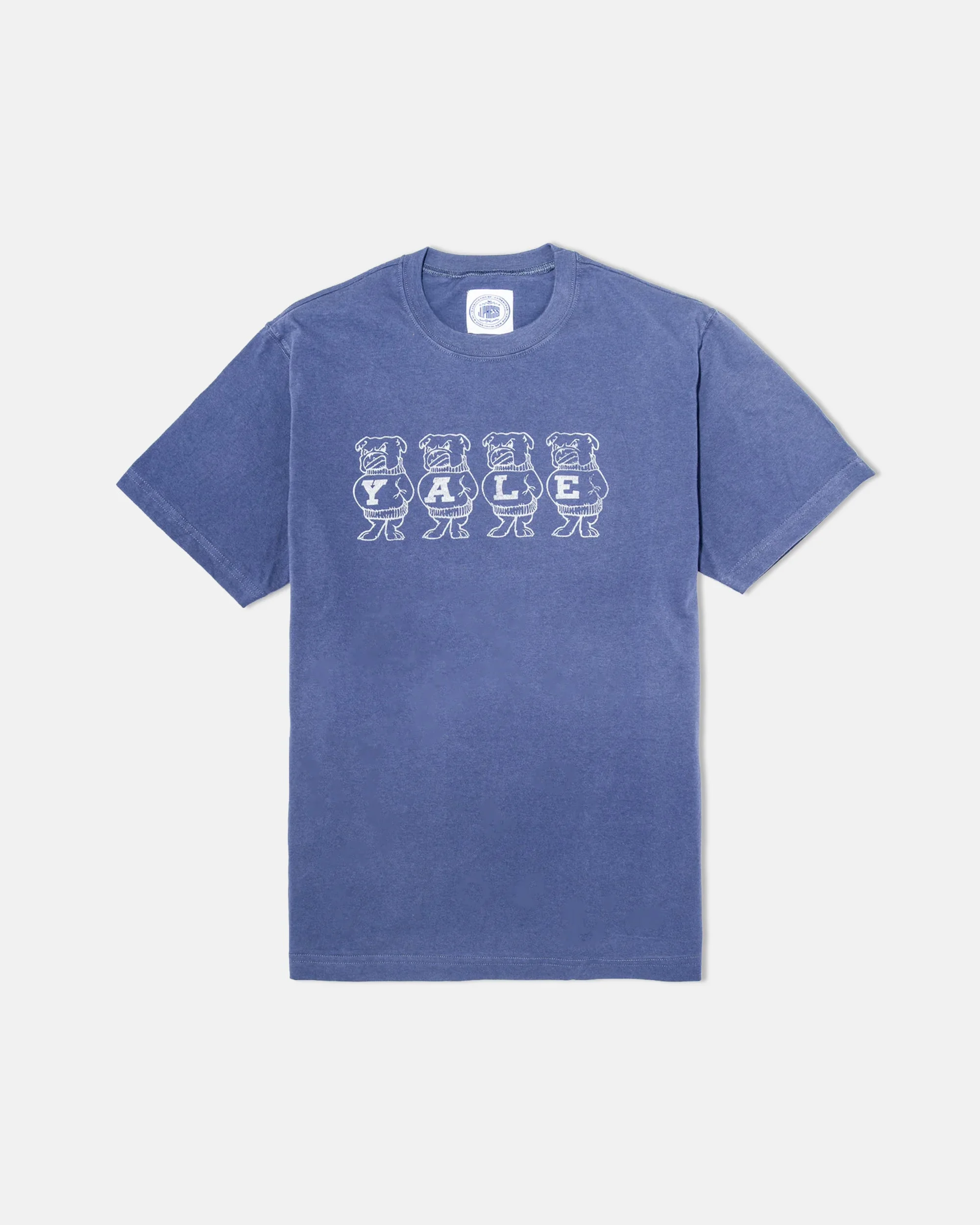 YALE BLUE VINTAGE BULLDOG T-SHIRT - 1