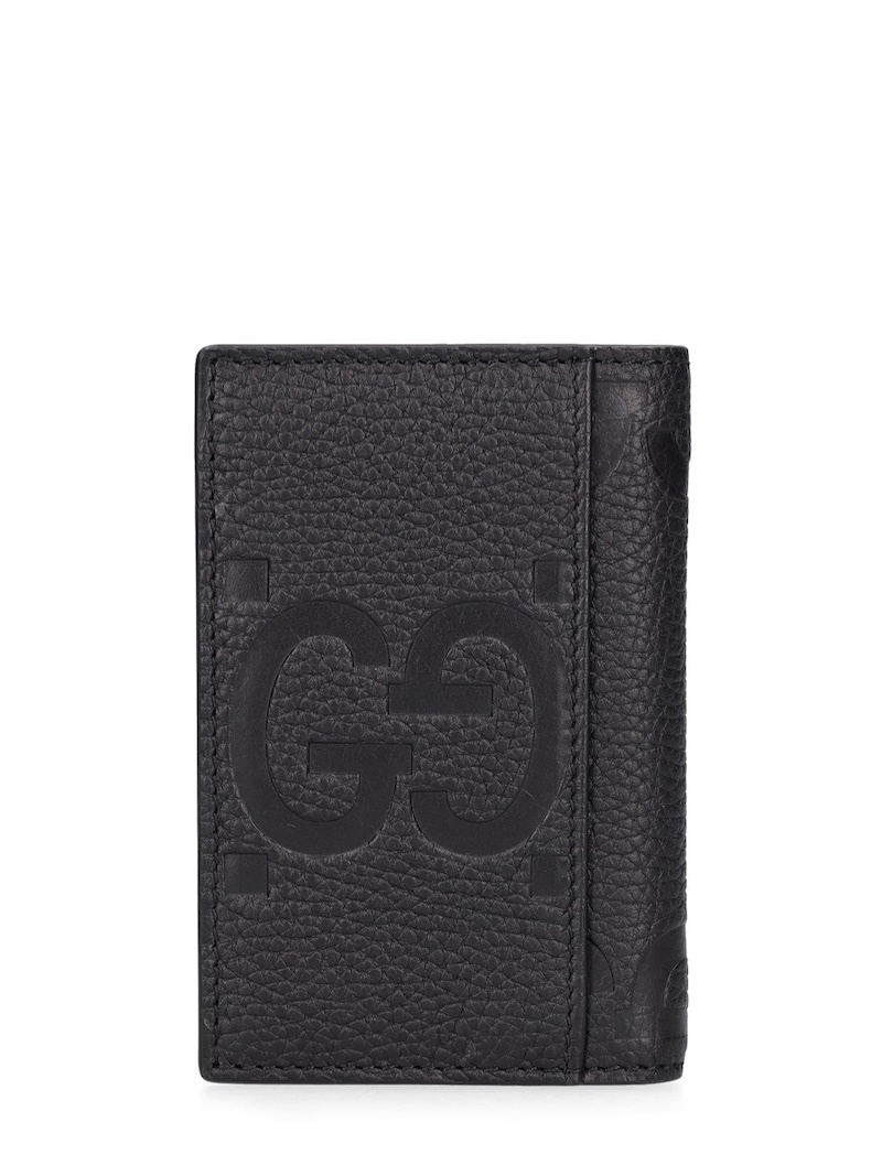 GG jumbo leather card holder - 3