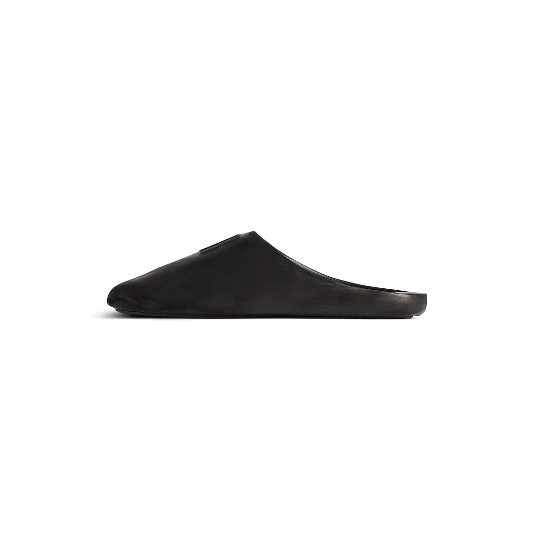 Men's Château Flat Mule in Black - 4