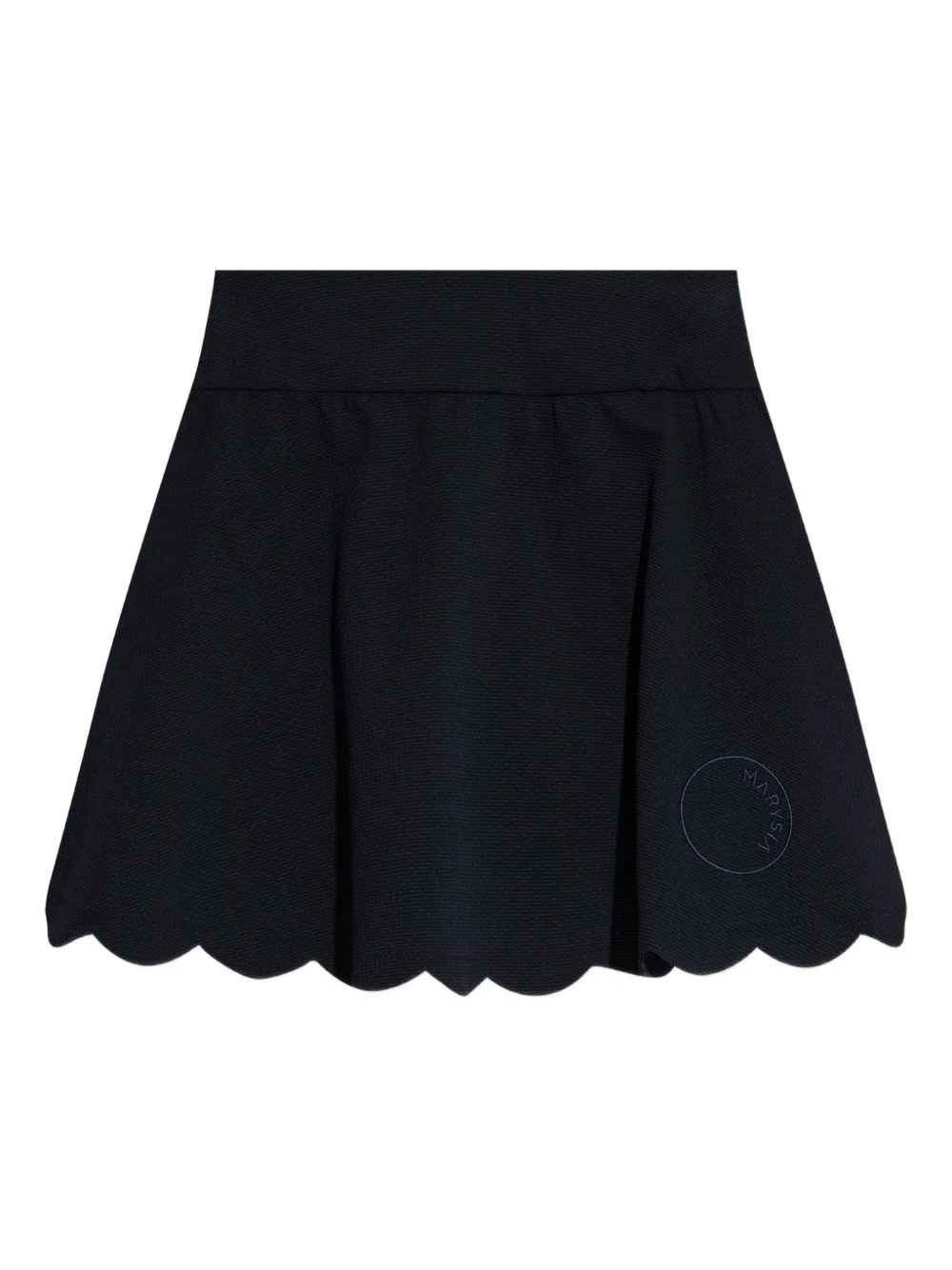 Morton scalloped-hem miniskirt - 1