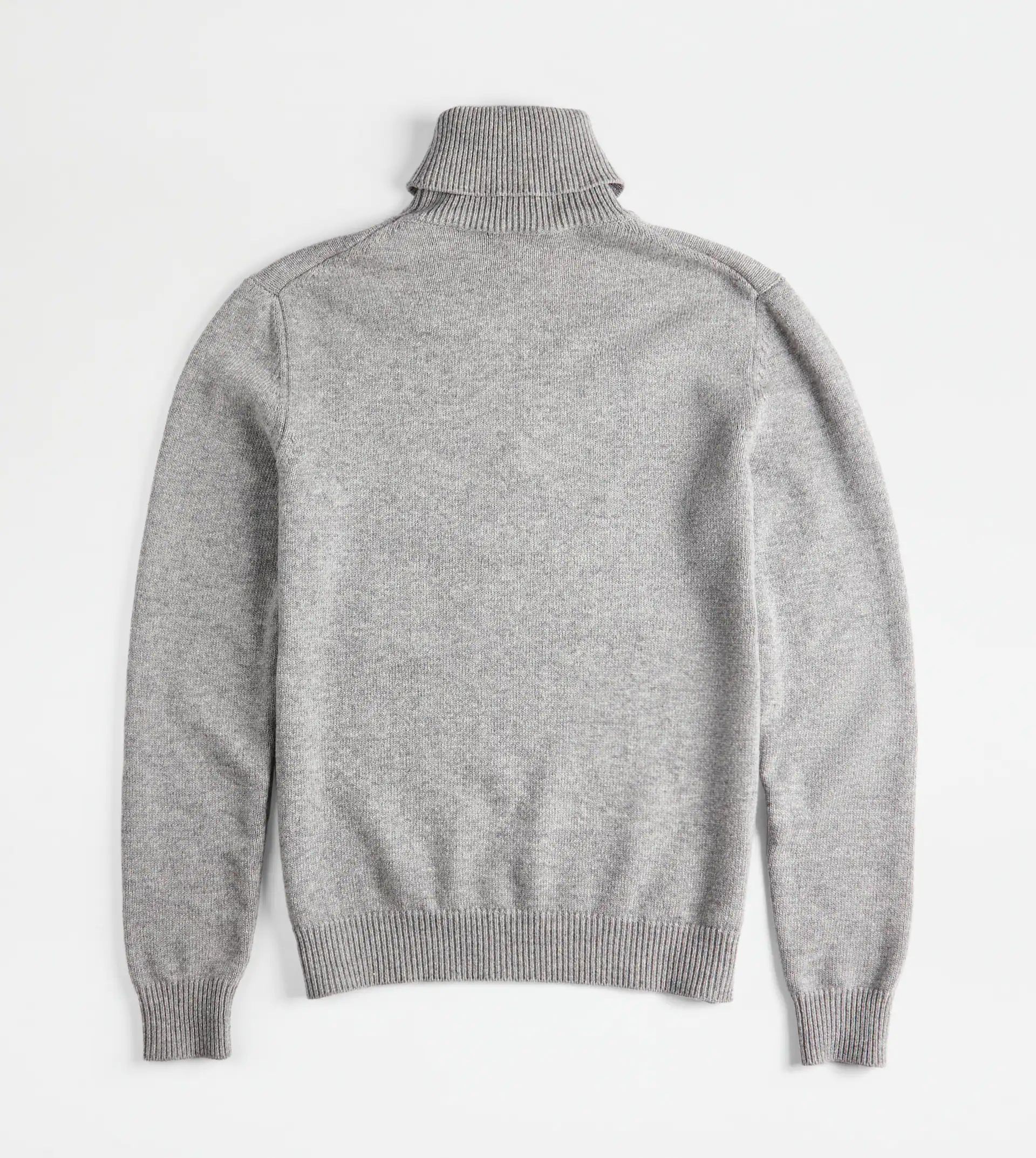 TOD'S CASHMERE BLEND TURTLENECK - GREY - 8