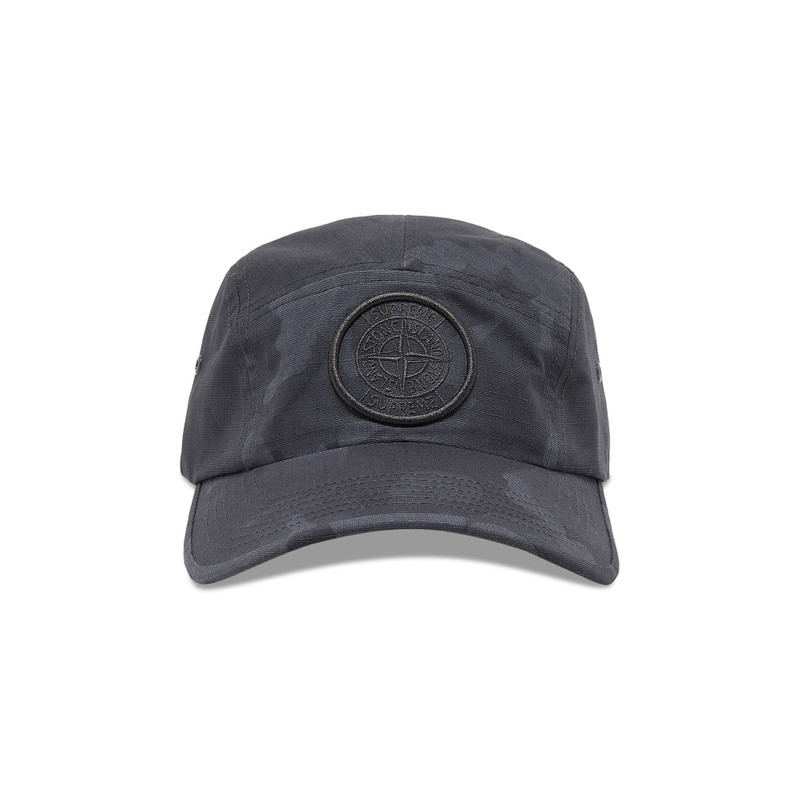 Supreme x Stone Island Reactive Ice Camo Camp Cap 'Black' - 1