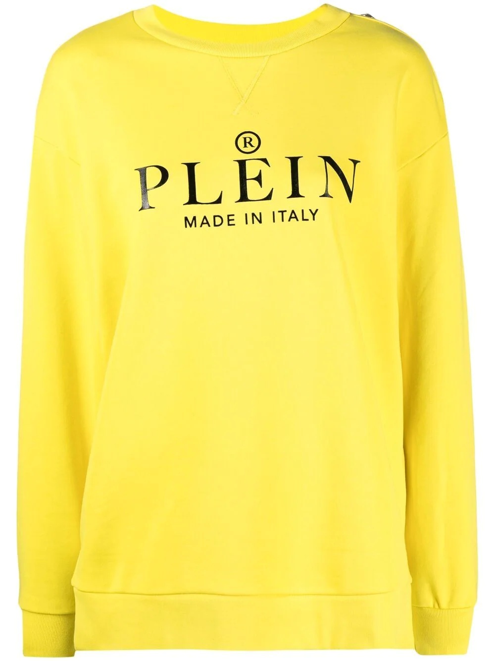 logo print cotton sweatshirt - 1