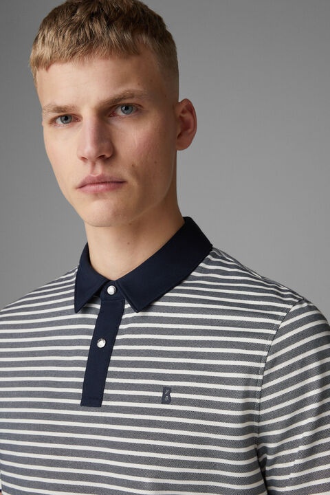 Timo Polo shirt in Navy blue/White - 4