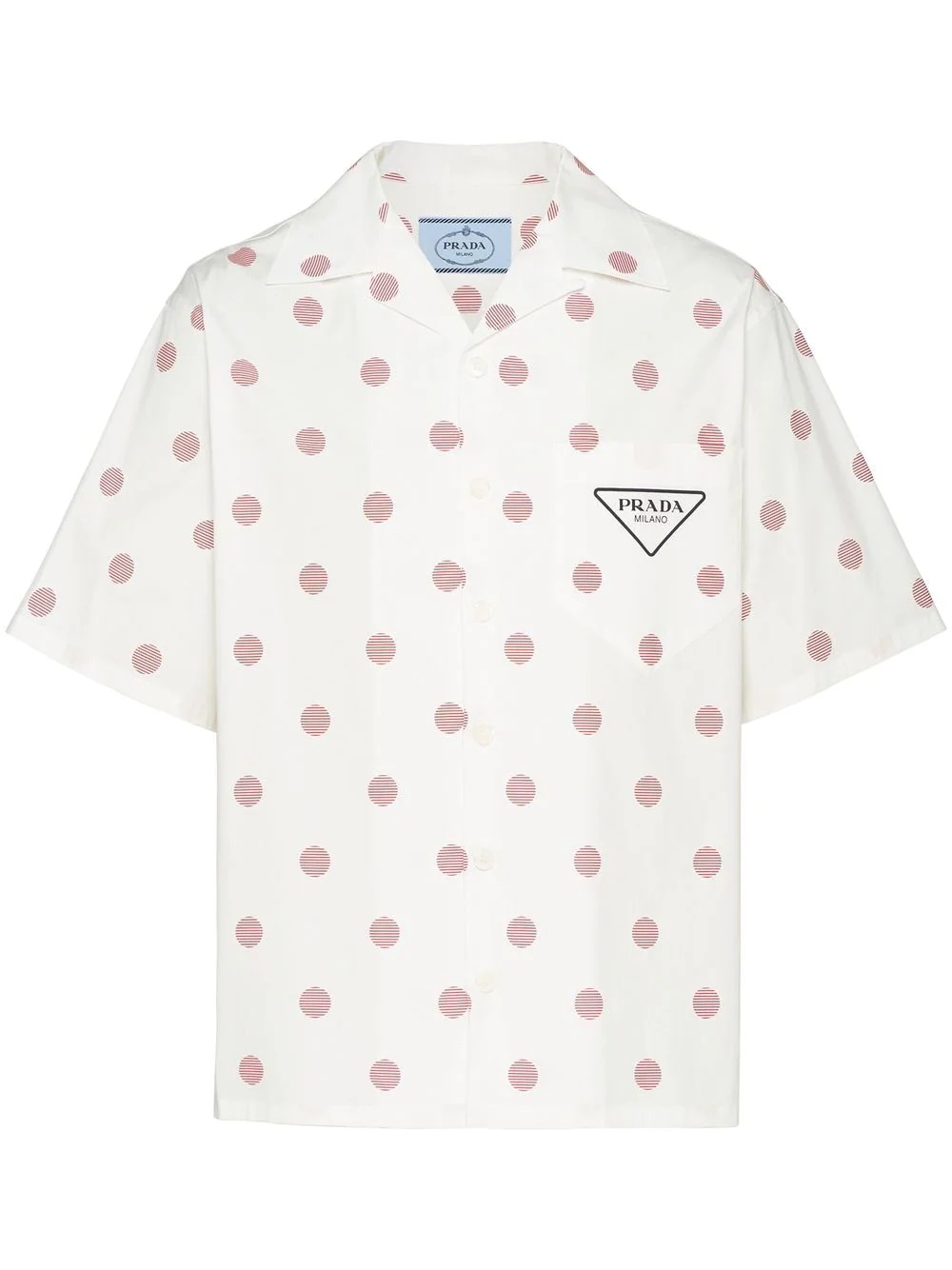 polka dot short-sleeve shirt - 1