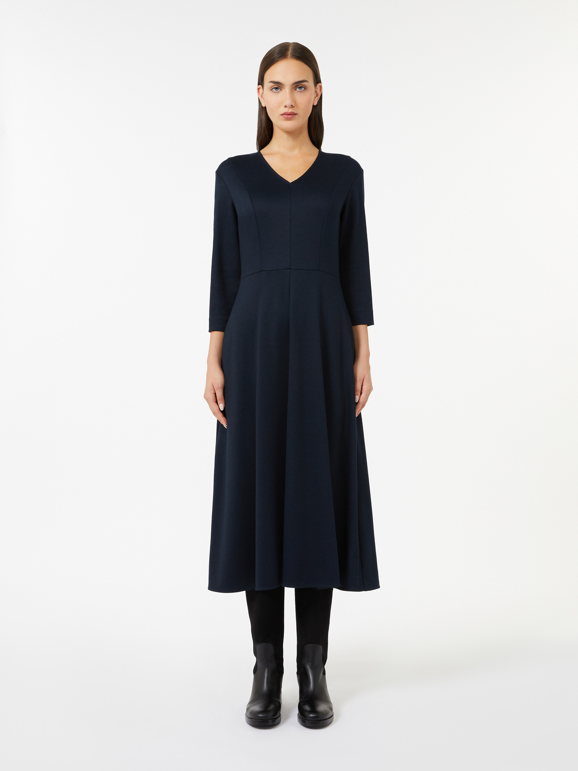 ORIONE Piqué jersey dress - 3