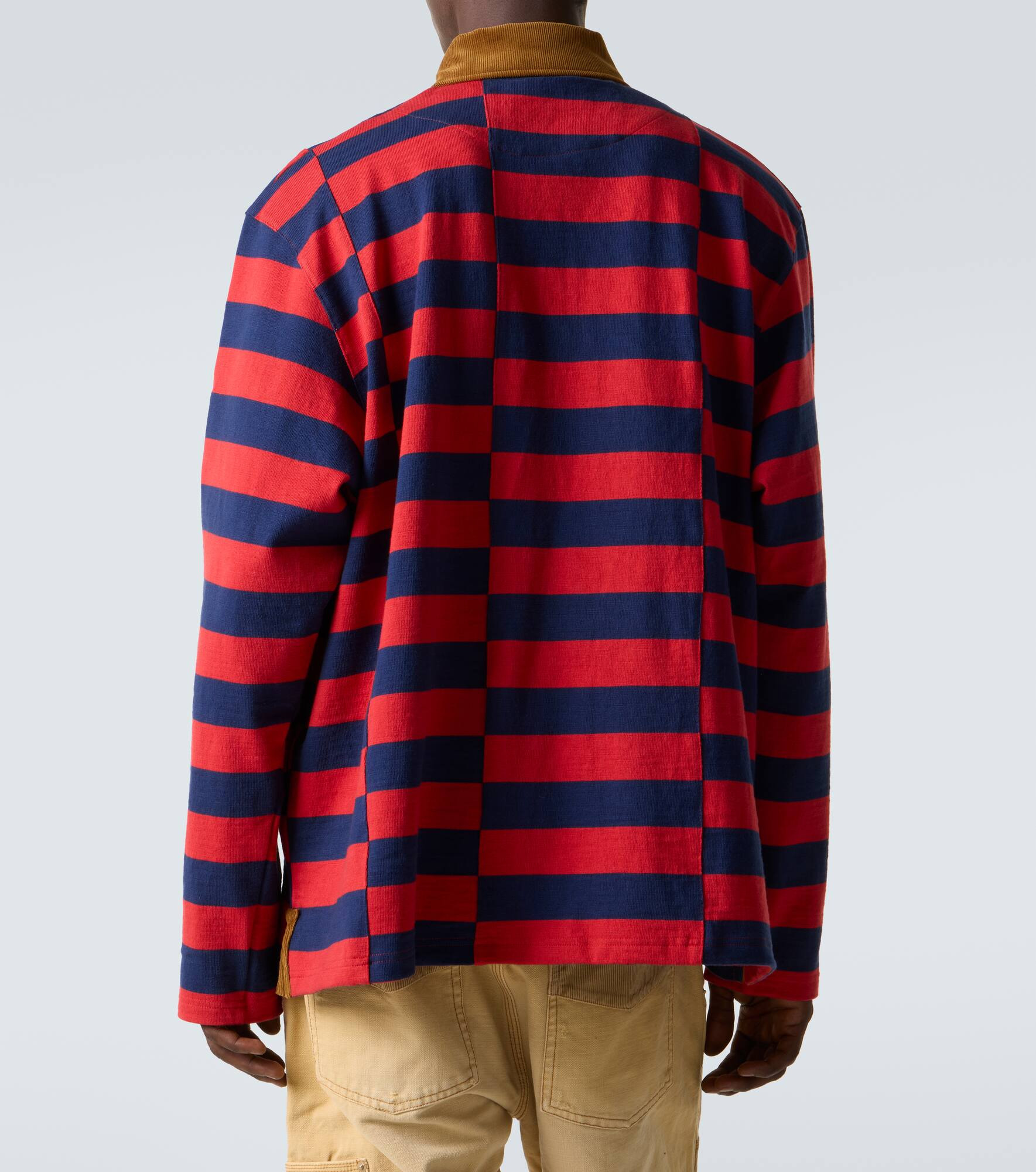 City striped cotton canvas polo shirt - 4