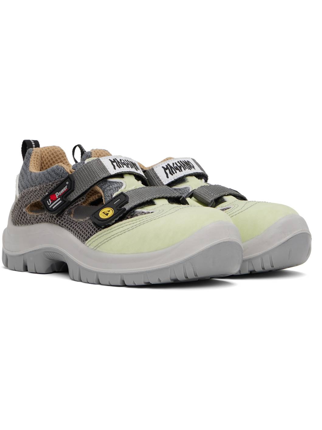 Green & Gray U-Power Edition Scandy Sneakers - 4