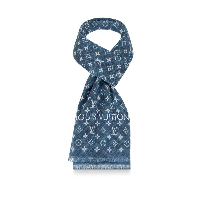 Monogram Denim Stole 1