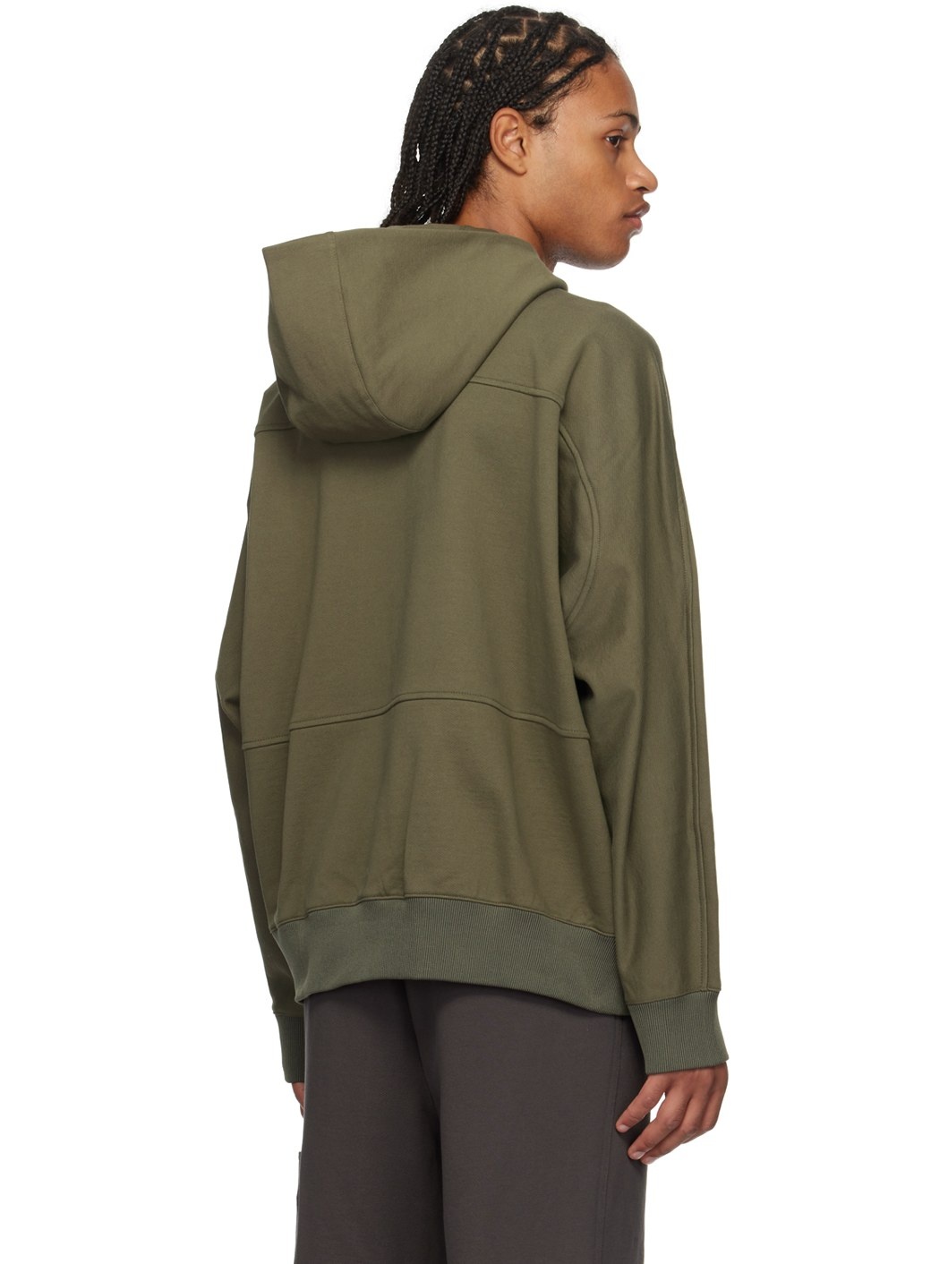 Khaki Zip Pocket Hoodie - 3