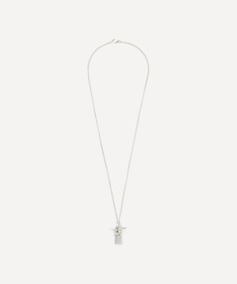 ALIGHIERI Sterling Silver Skeleton Of The Self Pendant Necklace outlook